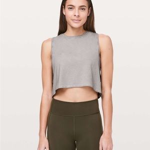 Lululemon Dusty Purple Crop Muscle Tee Size 4